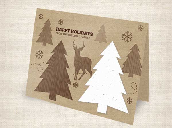 e-holiday Green Eco | Holiday Card