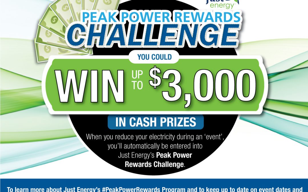 Start saving with Just Energy’s Peak Power Rewards Challenge