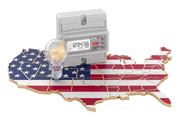 Deregulated States for Energy Markets - USA Jigsaw puzzle