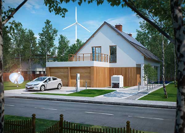Renewable Energy Sources Options | Image of House using Energy