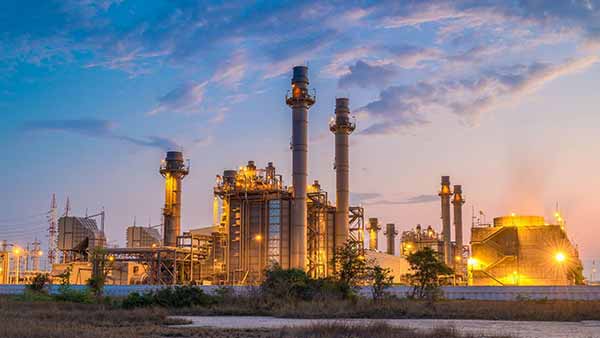Internet of Energy Sources | Photo of Factory in Evening