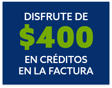 $400 in bill credits