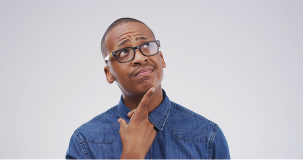 a man thinking about electricity options