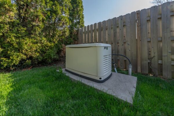 a generator outside of a home